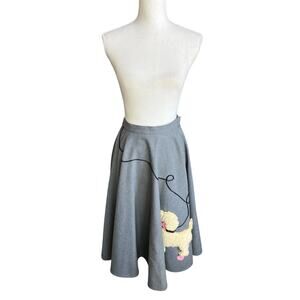 Vintage 1950’s gray poodle skirt handmade retro costume Halloween